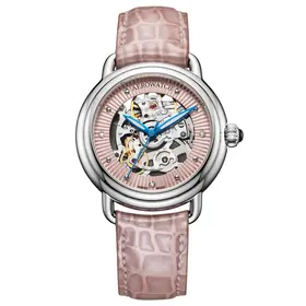 Aerowatch 1942 Lady Automatic Skeleton A 60960 AA20, Verze: růžová 