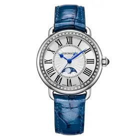 Aerowatch 1942 Elegance Moon Phase A 43960 AA03 DIA, Verze: modrá 