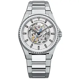 Aerowatch Milan Skeleton Automatic A 60998 AA07 M, Verze: stříbrná2 