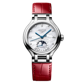 Longines PrimaLuna Moonphase L8.126.4.87.2, Verze: červená 
