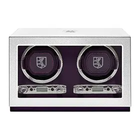 Natahovač pro 2 hodinek WOLF Silver 190004, Verze: stříbrná 