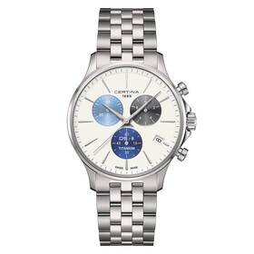Certina DS-8 Chrono Titanium C045.417.44.011.00, Verze: bílá 