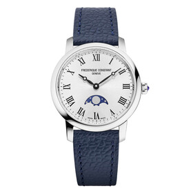 Frederique Constant Slimline Ladies Moonphase FC-206RS1S6, Verze: modrá 
