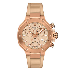 Tissot T-Race Quartz Chronograph T141.817.37.501.00, Verze: růžové zlato 