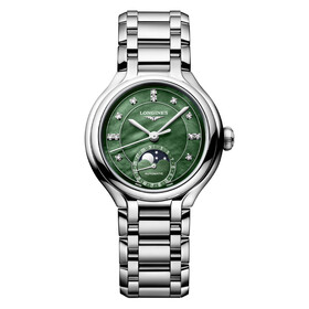 Longines PrimaLuna Moonphase L8.126.4.07.6, Verze: zelená 