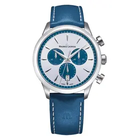 Maurice Lacroix 1975 Quartz Chronograph 751038-SS001-131-4, Verze: modrá2 