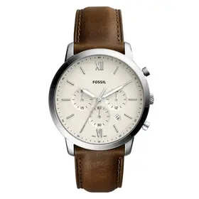 Fossil Neutra Chronograph FS5380, Verze: béžová, krémová 