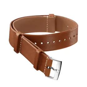 Řemínek Omega NATO kožený, Šířka řemínku: 19 