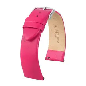 Řemínek Hirsch Viazza růžový, Verze: růžová, Šířka řemínku: 16, Šířka u spony: 14 