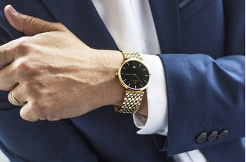 Klasické pánské hodinky se zlatým náramkem Herbelin Epsilon