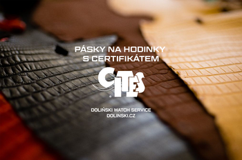 CITES - mezinárodní certifikát pro řemínky k hodinkám