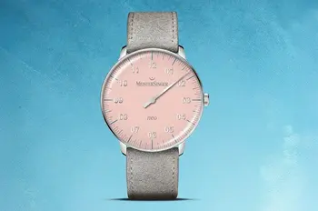 Jednoručičkové hodinky MeisterSinger Neo Special v pastelových barvách