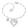 Guess Heart Romance náramek UBB70089-S, Verze: stříbrná 