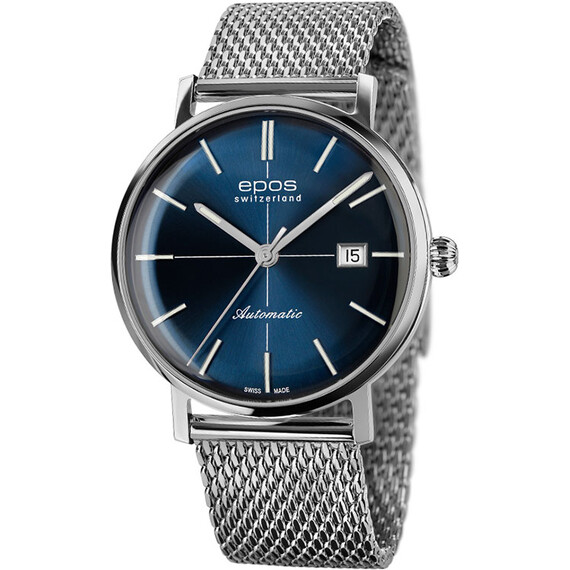 Pánské hodinky Epos Originale Retro 3437.132.20.16.30, Verze: modrá2 