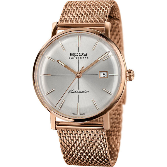 Pánské hodinky Epos Originale Retro 3437.132.24.18.34, Verze: stříbrná 