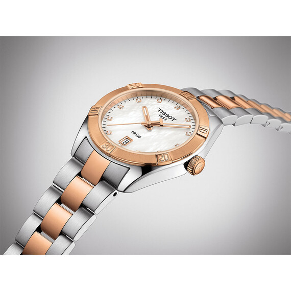 Dámské hodinky Tissot PR 100 Sport Chic Lady T101.910.22.116.00, Verze: bílá2 , 9 image