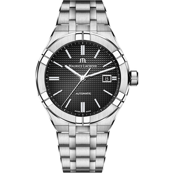 Pánské hodinky Maurice Lacroix Aikon Automatic 42 mm AI6008-SS002-330-1, Verze: černá 
