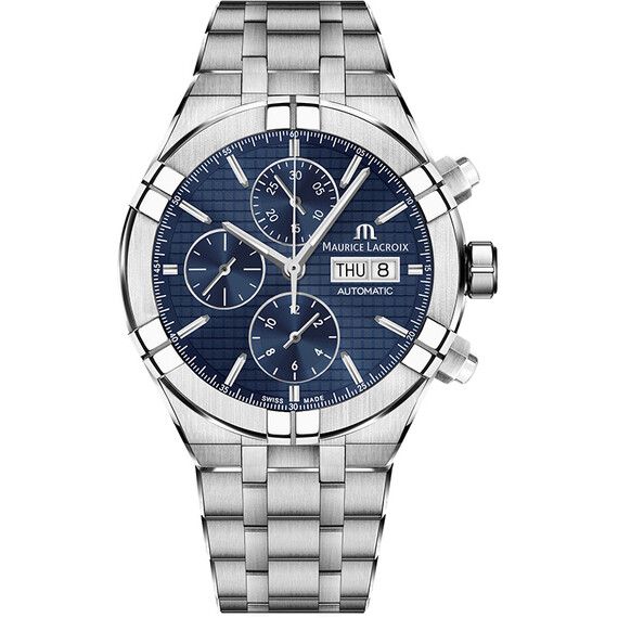 Pánské hodinky Maurice Lacroix Aikon Automatic Chronograph AI6038-SS002-430-1, Verze: modrá2 