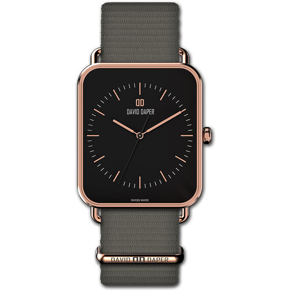 Pánské hodinky David Daper Time Square 02 RG 02 N01 