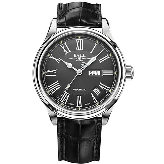 Pánské hodinky Ball Trainmaster Roman NM1058D-L4J-GY, Verze: černá 