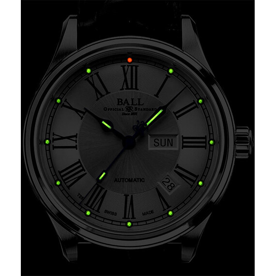 Pánské hodinky Ball Trainmaster Roman NM1058D-L4J-WH, Verze: stříbrná , 2 image