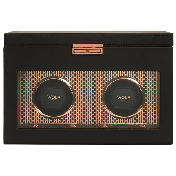 Natahovač pro 2 hodinek WOLF Axis 469316, Verze: růžové zlato 