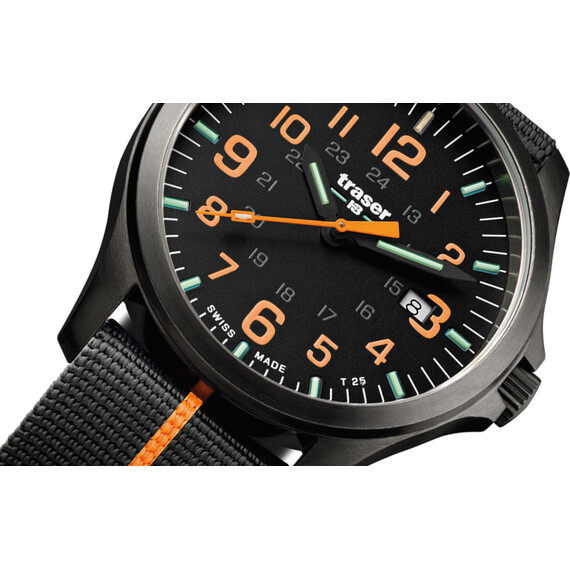 Pánské hodinky Traser P67 Officer Pro GunMetal Black / Orange 107425 , 4 image