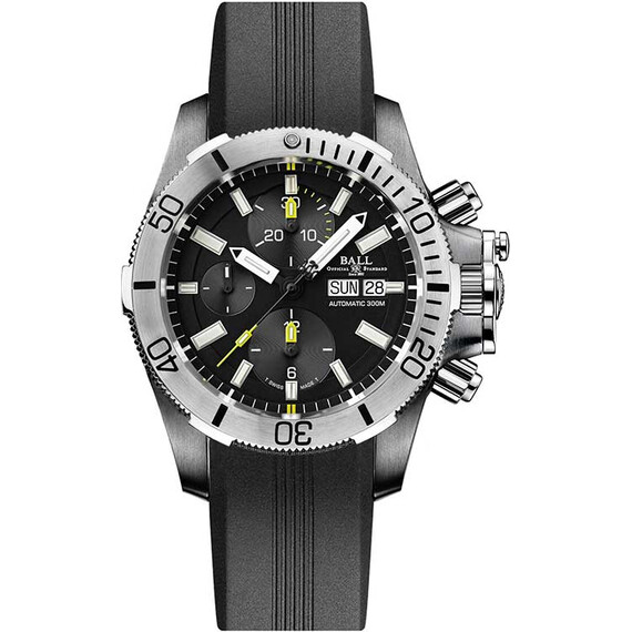 Pánské hodinky Ball Engineer Hydrocarbon Submarine Warfare Chronograph DC2276A-PJ-BK, Verze: černá 