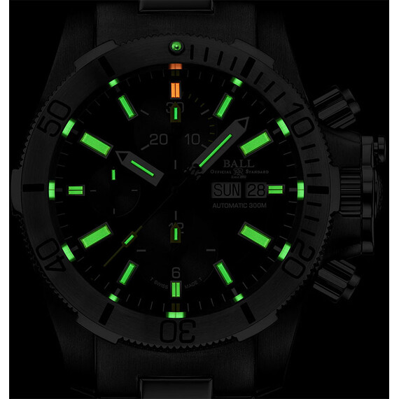 Pánské hodinky Ball Engineer Hydrocarbon Submarine Warfare Chronograph DC2276A-SJ-BK, Verze: černá2 , 3 image