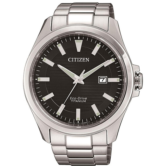 Pánské hodinky Citizen Titanium BM7470-84E, Verze: černá 