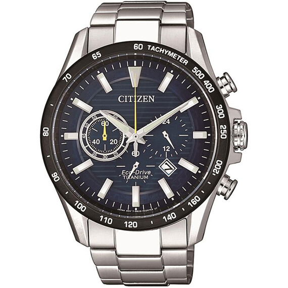 Pánské hodinky Citizen Titanium CA4444-82L, Verze: modrá2 