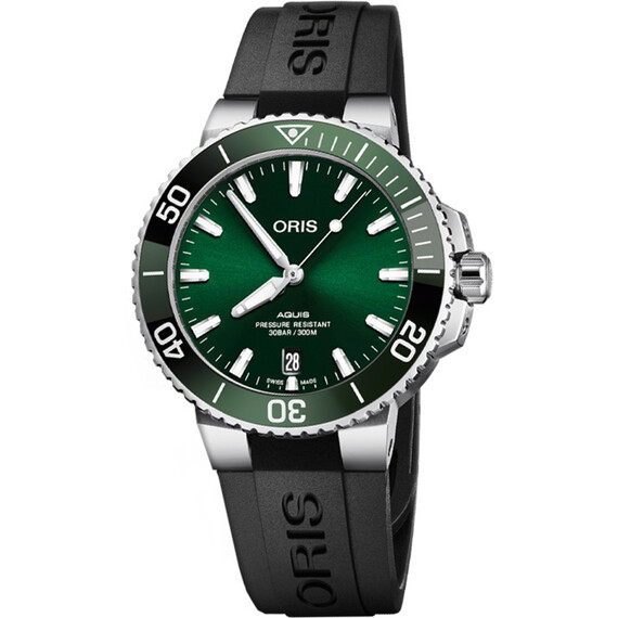 Pánské hodinky Oris Aquis Date 39,50 mm 01 733 7732 4157-07 4 21 64FC, Verze: zelená 