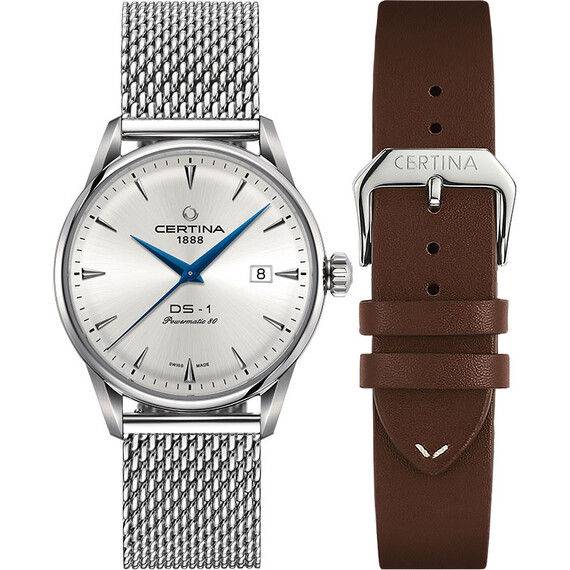 Hodinky Certina DS-1 Powermatic 80 C029.807.11.031.02, Verze: stříbrná 