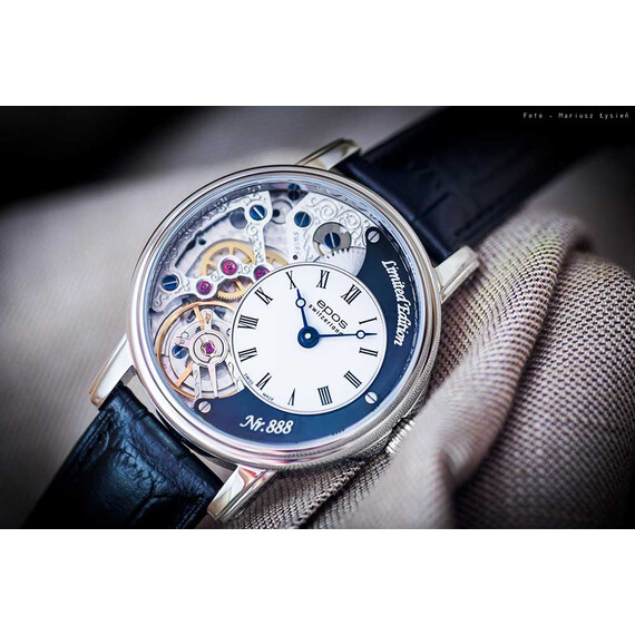 Pánské hodinky Epos Oeuvre D’Art Verso II 3435.313.20.26.25, Verze: modrá2 , 6 image