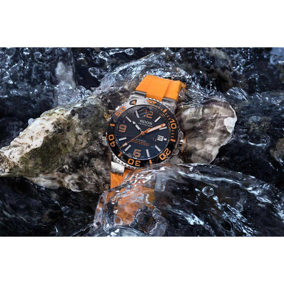 Pánské hodinky Epos Sportive Diver 3441.131.99.52.52, Verze: oranžová , 2 image