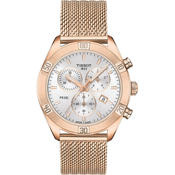 Dámské hodinky Tissot PR 100 Sport Chic Lady Chrono T101.917.33.031.00, Verze: růžové zlato3 