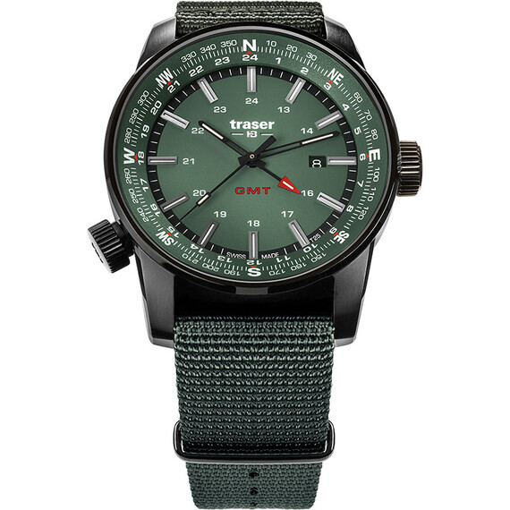Pánské hodinky Traser P68 Pathfinder GMT Green 109035, Verze: zelená , 2 image