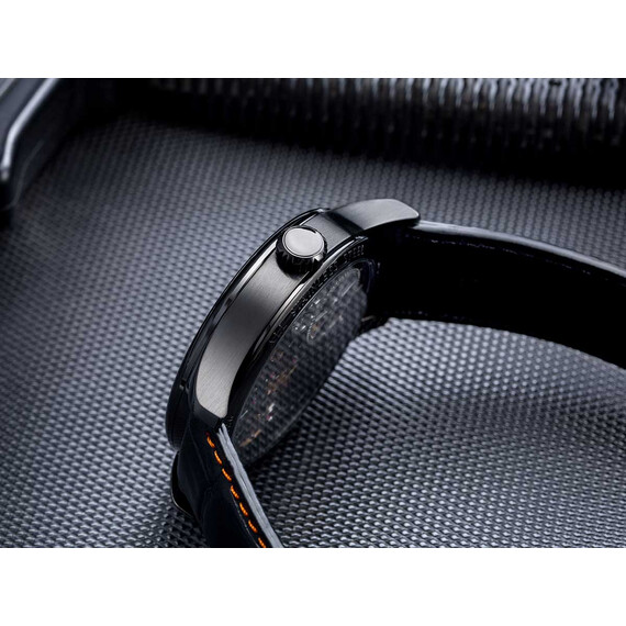 Pánské hodinky Aerowatch A 50981 NO18 Renaissance Skeleton Cobweb, Verze: oranžová , 4 image