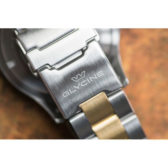 Pánské hodinky Glycine Combat 42 Vintage GL0259, Verze: žluté zlato , 5 image