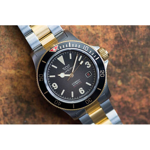 Pánské hodinky Glycine Combat 42 Vintage GL0259, Verze: žluté zlato , 2 image