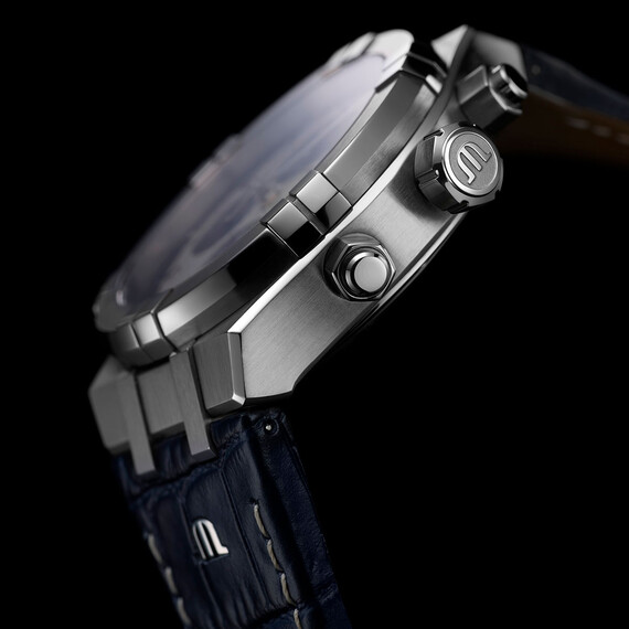 Pánské hodinky Maurice Lacroix Aikon Automatic Chronograph AI6038-SS001-131-1, Verze: modrá3 , 6 image