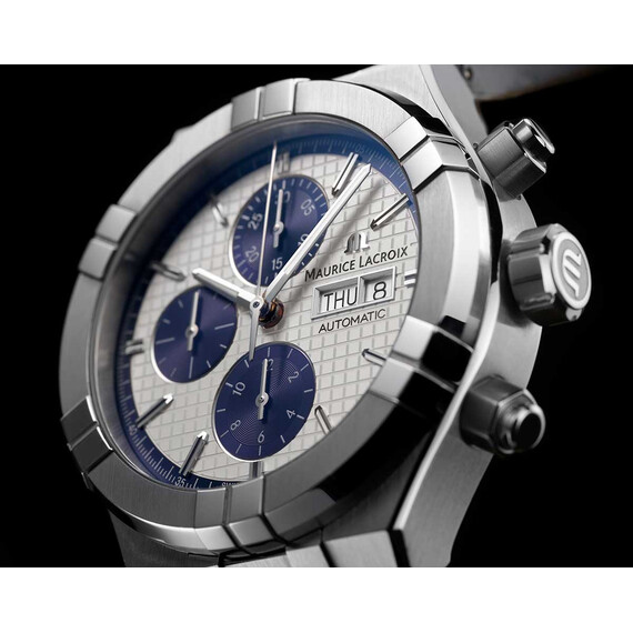Pánské hodinky Maurice Lacroix Aikon Automatic Chronograph AI6038-SS001-131-1, Verze: modrá3 , 5 image