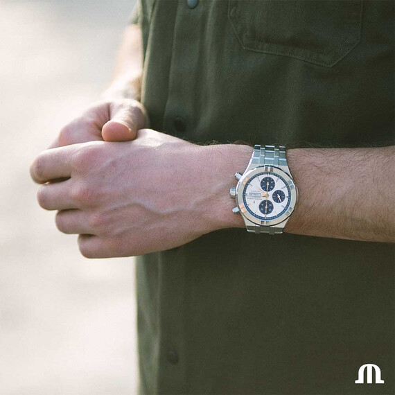 Pánské hodinky Maurice Lacroix Aikon Automatic Chronograph AI6038-SS002-131-1, Verze: stříbrná , 6 image