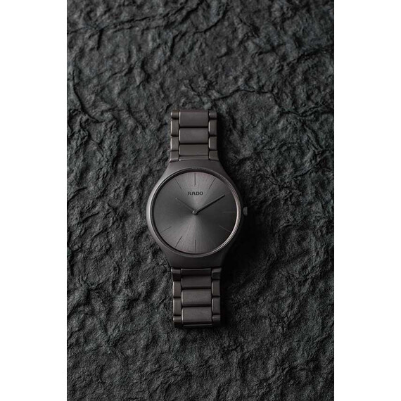 Hodinky Rado True Thinline Les Couleurs™ Le Corbusier R27091612, Verze: šedá , 5 image