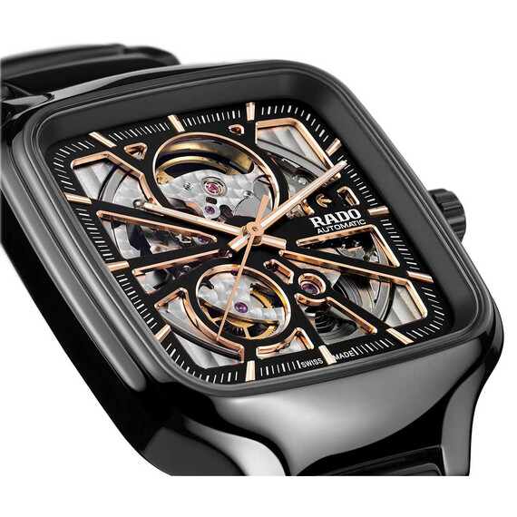 Hodinky Rado True Square Automatic Open Heart R27086162, Verze: černá , 5 image