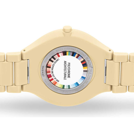 Hodinky Rado True Thinline Les Couleurs™ Le Corbusier R27090602, Verze: béžová, krémová , 3 image