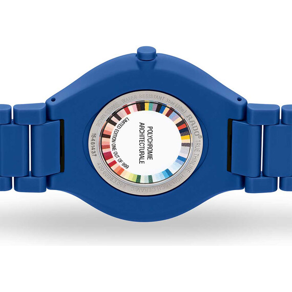 Hodinky Rado True Thinline Les Couleurs™ Le Corbusier R27092622, Verze: modrá , 3 image