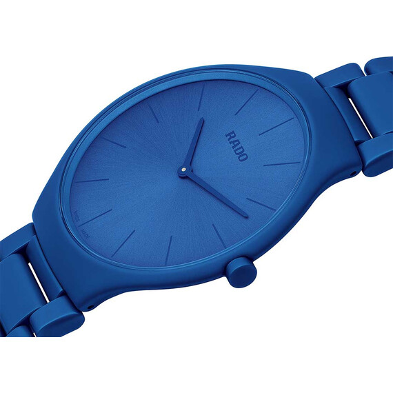 Hodinky Rado True Thinline Les Couleurs™ Le Corbusier R27092622, Verze: modrá , 2 image