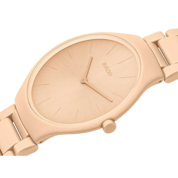 Hodinky Rado True Thinline Les Couleurs™ Le Corbusier R27097672, Verze: béžová, krémová 2 , 2 image