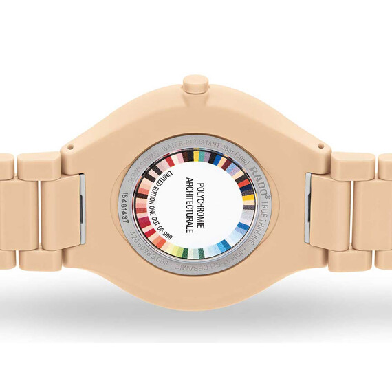 Hodinky Rado True Thinline Les Couleurs™ Le Corbusier R27097672, Verze: béžová, krémová 2 , 3 image